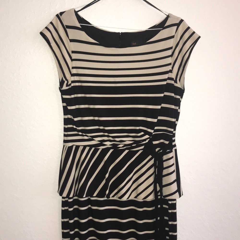 TAYLOR | Peplum Waistline Midi Dress
